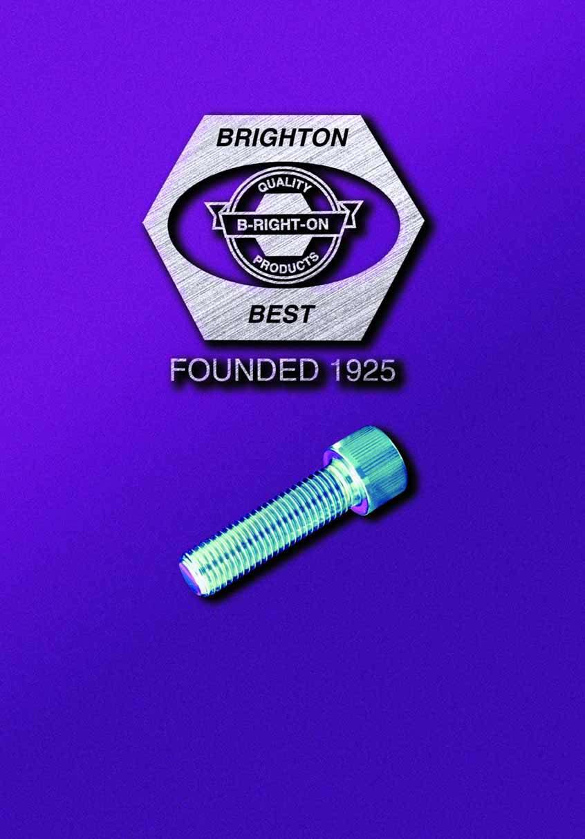 COMMITMENT TO DISTRIBUTORS: SERVICE When using Brighton s 148 product lines you will have Off The Shelf availability for 15,000 different lengths, diameters, head styles and materials at your