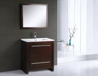 mirror included W, W, Wx H33 1/2 x D18 / floor standing / all wood vanity in wenge 32 40 integrated basin