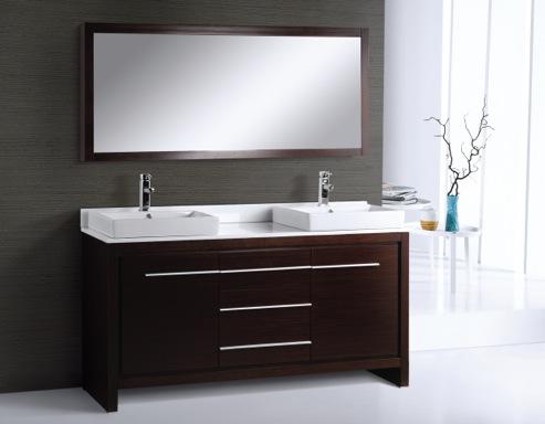 and faucets quart top with white oval under mount basin Matching mirror with shelves included W32, W40 x H18