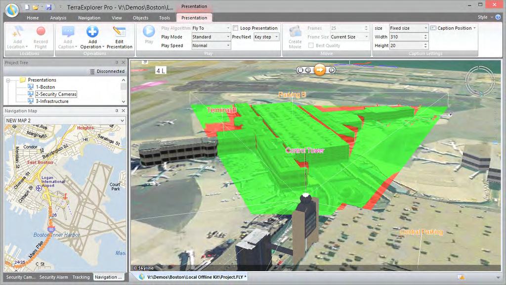 Improving Airport Planning & Development and Operations & Maintenance via Skyline 3D Software By David Tamir, February 2014 Skyline Software Systems has pioneered web-enabled 3D information mapping