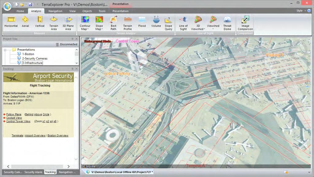 Various militaries, intelligence, and security agencies, including the US government employ Skyline 3D software to support their situation management needs.