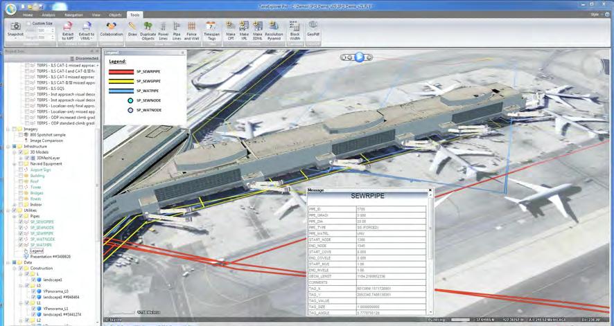 5. 3D Visualization of Subsurface Utilities and Infrastructure During construction, subsurface utility hits and other buried infrastructure, present costly challenges to airport planning &