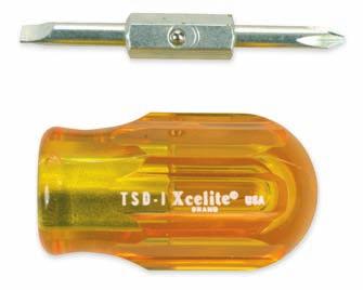 www.cooperhandtools.com/xcelite SCREWDRIVERS & NUTDRIVERS Two-in-One Screwdriver 3/16" slotted tip end and Catalog No.