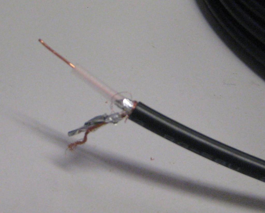 L1. Shielding Lab Figure 3a shows the physical configuration of a coaxial cable. Prepare your cable for the lab (if not done already) by using wire strippers, a utility knife, or other tool to 1.