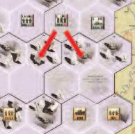 Advance: Move the Enemy Unit 1 hex closer to the closest Friendly Unit.  Example: You roll a 1 for the Enemy Tactical Movement. Each enemy Tank, AT (Anti- Tank Team), and Armored Car, will Hold.