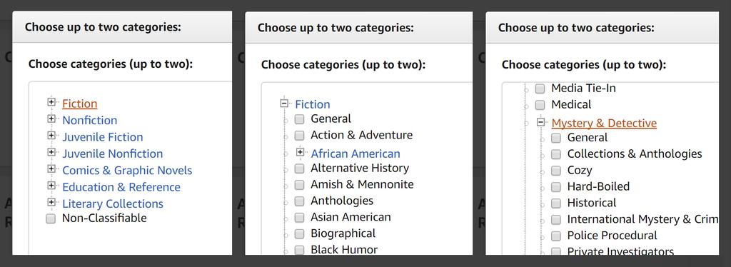 Categories come in a variety of flavours Top level