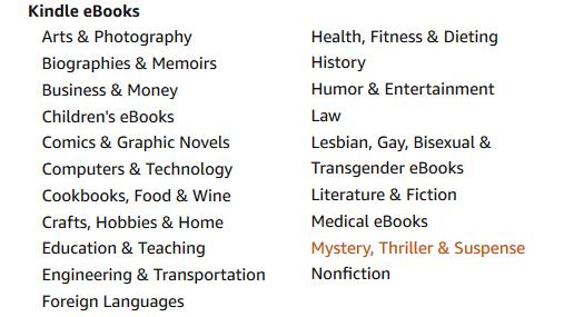 Here s how to choose sub-categories (if relevant in your niche) Go to Kindle Store Put nothing in the search bar