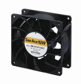 Splash Proof Fan 9WL type Features High, High Static Pressure, and Long Service Life This fan features a maximum airflow of 3.