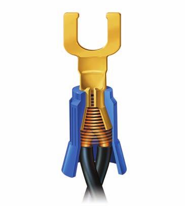 Wire Termination Term-a-Nut Terminal Wire Connectors No tools required installs quickly without crimping easily removed for quick changes Use with single or multiple wires solid and/or stranded 22 to