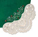 Yuletide Glitz Lies #61046 15 DESIGNS HE873_48 Small Lace Edged