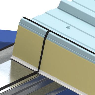 Trapezoidal Roof KS1000 RW h Apply 6mm Ø non-setting gun-grade butyl air seal to the panel side joint, from the ridge air seal to the side lap weather seal 3 j Fix third panel (P3) with 3No.