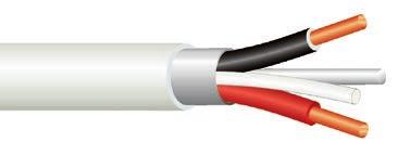 SURFIX CABLE 300/500V Cable Description Copper conductors to SANS 1411 Part 1, PVC insulated to SANS 1411 Part 2, laid up with a bare tinned copper earth wire in contact with a longitudinal