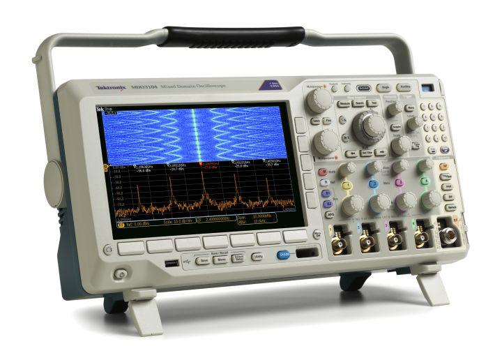 Mixed Domain Oscilloscopes -- MDO3000 Series Designed to fit into your work environment Compact form factor With the compact, portable form factor, you can easily move the oscilloscope between labs.