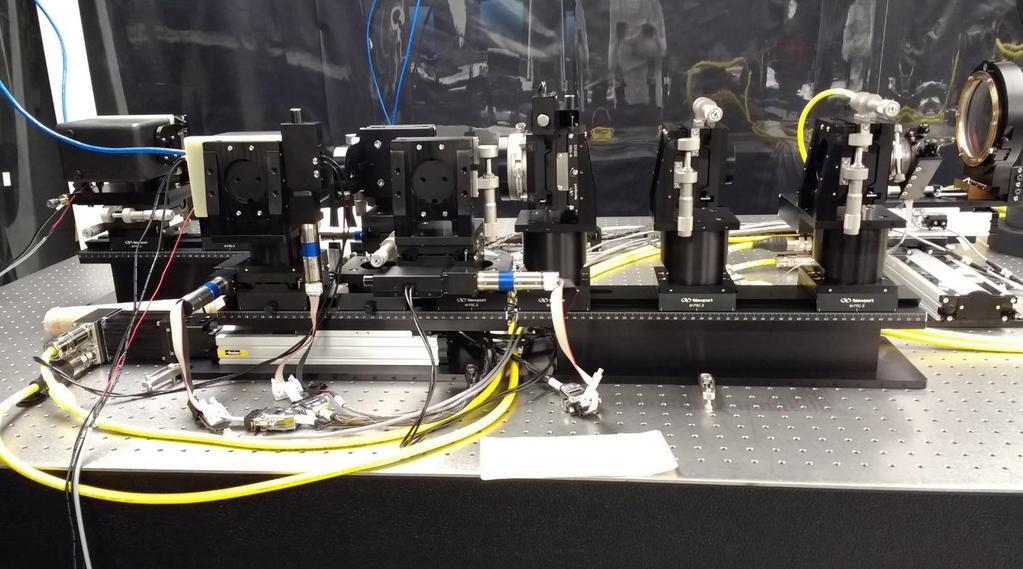 LOWFS installed and aligned Optics aligned on bench Motion control for positioning lenses,