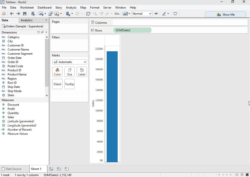 Chapter 1: A Brief Introduction to Tableau