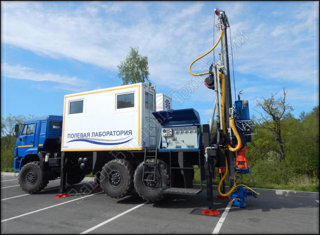 The drilling rig URB-600 is a modern multifunctional rig engineering-geological investigations.