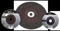 type 27 masonry grinding wheels Silicon carbide and dual fiberglass reinforced. Used primarily on ceramic, masonry, plastic, and other non-ferrous materials.