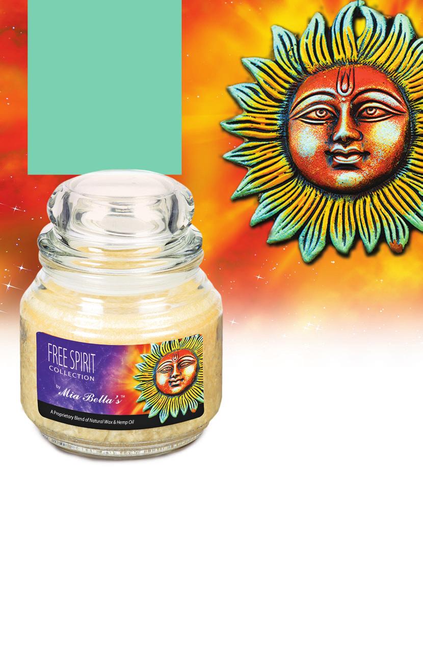 FREE SPIRIT COLLECTION Our NEW Free Spirit Candles are made with a combination of our proprietary natural palm wax and hemp oil. MSRP $19.95 USD $24.