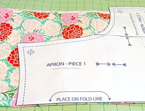 completed pattern, cut TWO bodice pieces on the fold as shown below 4.