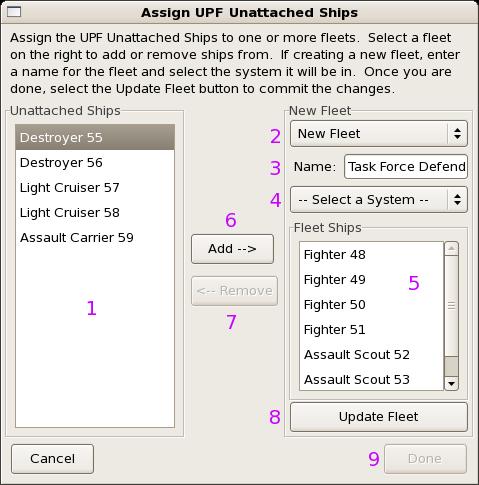 New Fleet which has been selected in this example. When the Create Fleet dialog first appears, this is the only active field. 3.