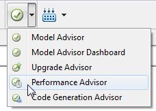 analyzes your model for common performance bottlenecks Option to automatically