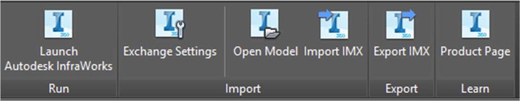 Then in Civil 3D, on the ribbon, Autodesk InfraWorks tab, select Import >