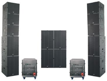 required by a Top Forty band. Through the use of two COBRA-4 TOPs and a COBRA-4 FAR, optimal line-array performance can be achieved without time-consuming tinkering.