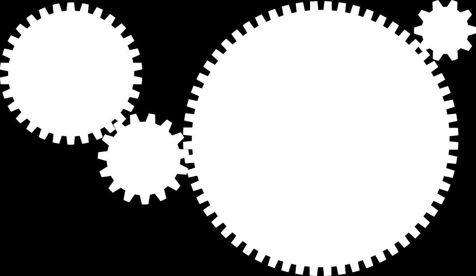 There are 4 gearwheels next to each other. The first one has 30 gears, the second one 15, the third one 60 and the last one 10.