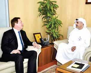 To underpin mutual collaboration Al-Adsani receives British ambassador to Kuwait Mr.
