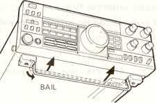 autlon: Do not use the bail to carry the transceiver. SP-430 - -= To AC outlet To antenna / Ground 2-2-2. Grounding Caution: Never use a gas pipe or electrical conduit pipe. Notes: - 1.