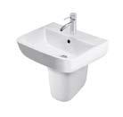 42 W350 x D490mm SERIES 600 Basin Full Pedestal SERIES 600 Basin Semi Pedestal SERIES 600 Basin Basin RRP 63.20 Pedestal RRP 45.98 W520 x D425 x H810mm Basin RRP 63.20 Pedestal RRP 45.98 W520mm Only available to wall hang RRP 68.