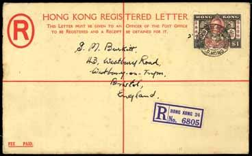 size G envelope to San Francisco and 1920 size H envelope to Netherlands East Indies, fine to very fine and interesting group (11).