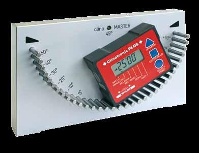 CLINOMASTER for the calibration of the CLINOTRONIC PLUS with measuring range of ±45 Thanks to the integrated