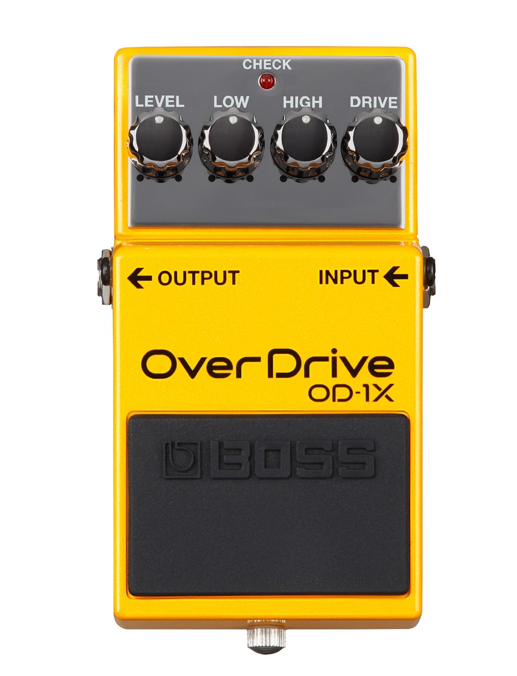 OD-1X Overdrive Special Edition BOSS Pedal with Premium Tone The OD-1X launches the famous BOSS overdrive into a modern era of expression, delivering an unmatched level of performance for guitarists