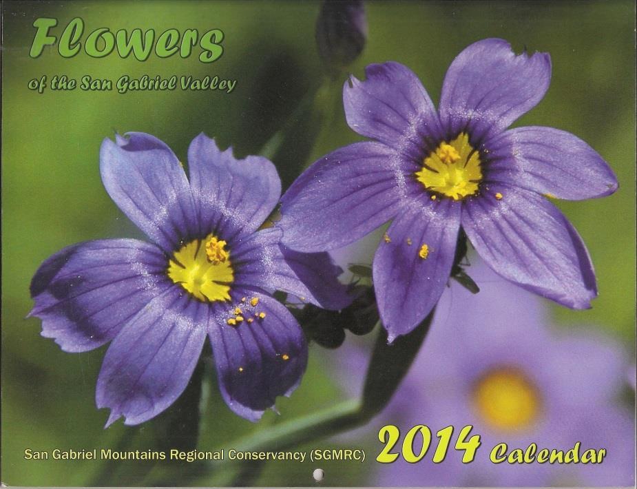 The 2014 Calendar Flowers of the San Gabriel Valley Calendar is available. This high quality, educationally and artistically collectible. Calendar makes a great gift for nature lovers.