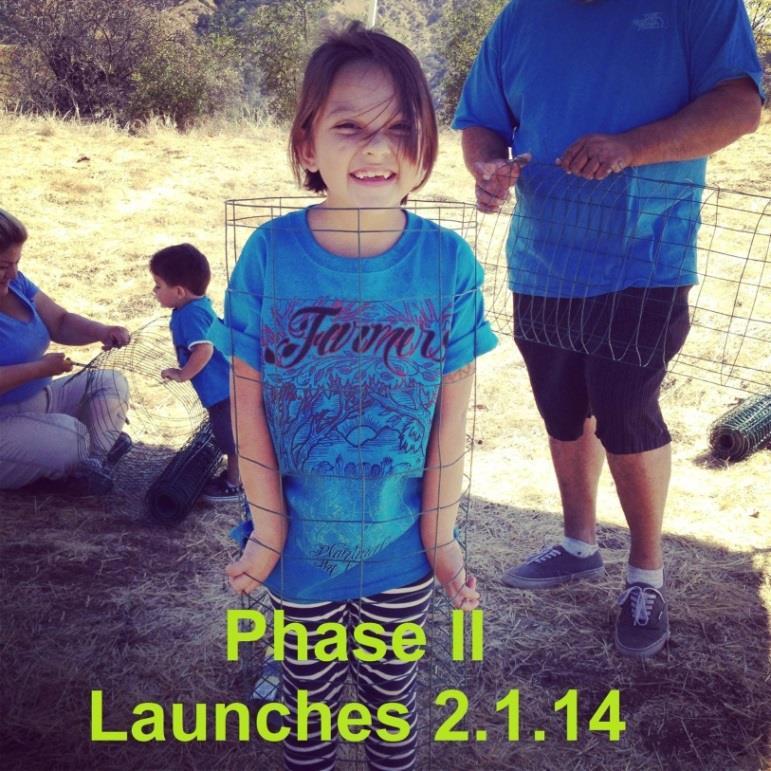 Children s Forest Phase II Launching this February 1st, 2014 @ 9AM. Parking will be on Saga Street (east and west sides off Loraine Ave in Glendora) Will you be part of our youth s future?