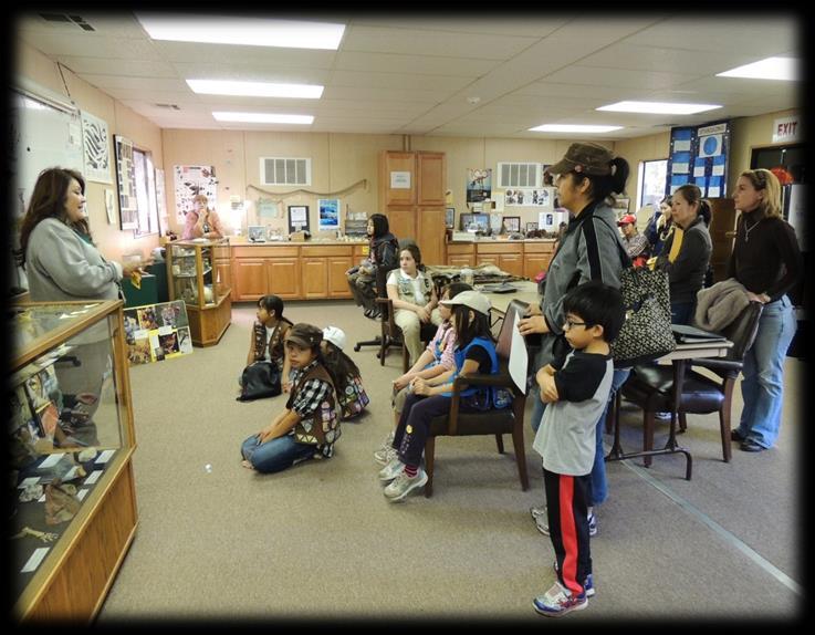The group was taken on a Nature Walk and was then given a tour of the Nature Center.
