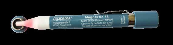 HIGHLY SENSITIVE TIP FOR TESTING STANDARD DELIVERY II 2 G Ex ia IIC T4 Magnet-Ex 12 Batteries NEC Class I, Division 1, Groups A,B,C,D T6 Class I, Zone 0, AEx ia IIC T6 FEATURES & FUNCTIONS Highly