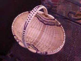 Dimensions: Length: 15 ; Width: 10 ; Height: 15 Class: Savannah (Tote Basket) Instructor: Bonnie Rideout Class Length: 8 hours Weaving Level: