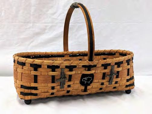 Dimensions: Height: 14 ; Width: 15 Class: Gathering Basket Instructor: Bonnie Rideout Class Length: 4 Hours Weaving Level: All Weaving Levels Class Fee: $ 50 Description: The Gathering basket would