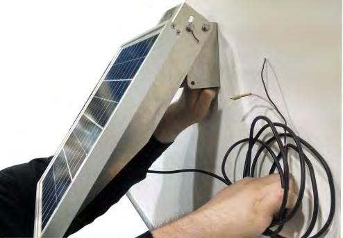 3a) Adjusting Solar Panel Angle The solar panel angle must be set to provide the maximum power for the