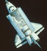 space shuttle flew into space. It was a great success because once again, the United States had beaten the Soviet Union by developing a reusable system. In 1981 the first U.S. space shuttle was launched.