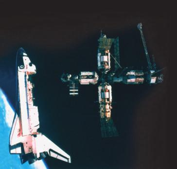 Working Together Space exploration is no longer a competition between countries. Instead, it is an international project. Russia built the Mir space station from 1986 to 1996.