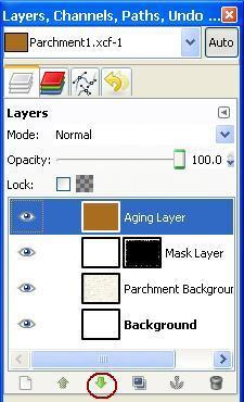 8. Click OK again to close the Colorify dialog. 9. Now the Aging Layer is colored.