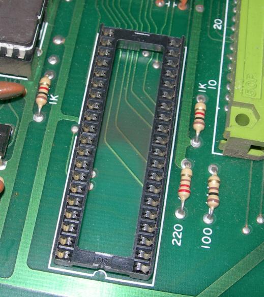 kit). Plug the Z80 into the main board and plug the board into the space freed up by the Z80 on