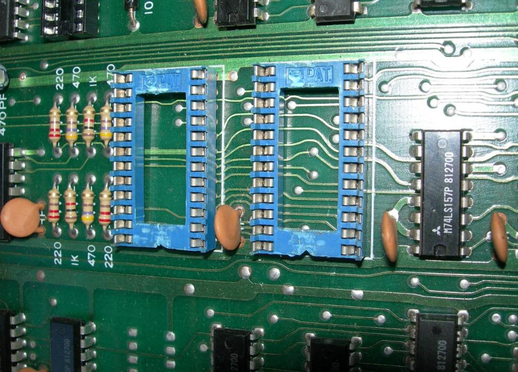 Graphics board Remove the 2 graphics EPROMs at