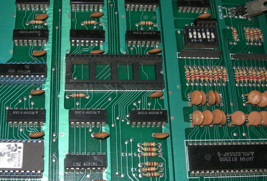 Sound board You need to remove the sound Z80 from the upper game board (it s usually socketed I ve never seen one