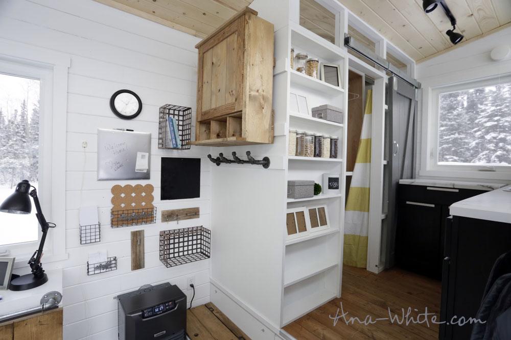 This cabinet turned out to be one of the most favorite elements of the entire tiny house.
