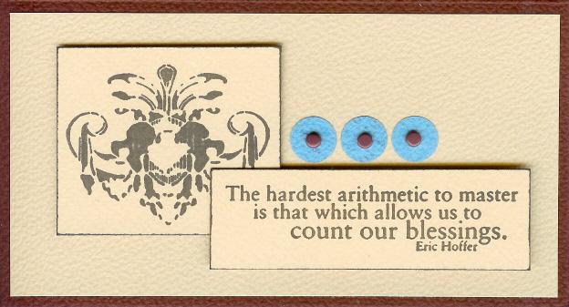 2. Thread the blue ribbon through the Today is Your Special Day! Blue die cut tag. Attach to the bottom of the panel. 3.