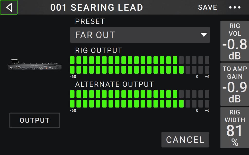 You can set which outputs will send this signal in the Global Settings screen. See Global Settings to learn about this.